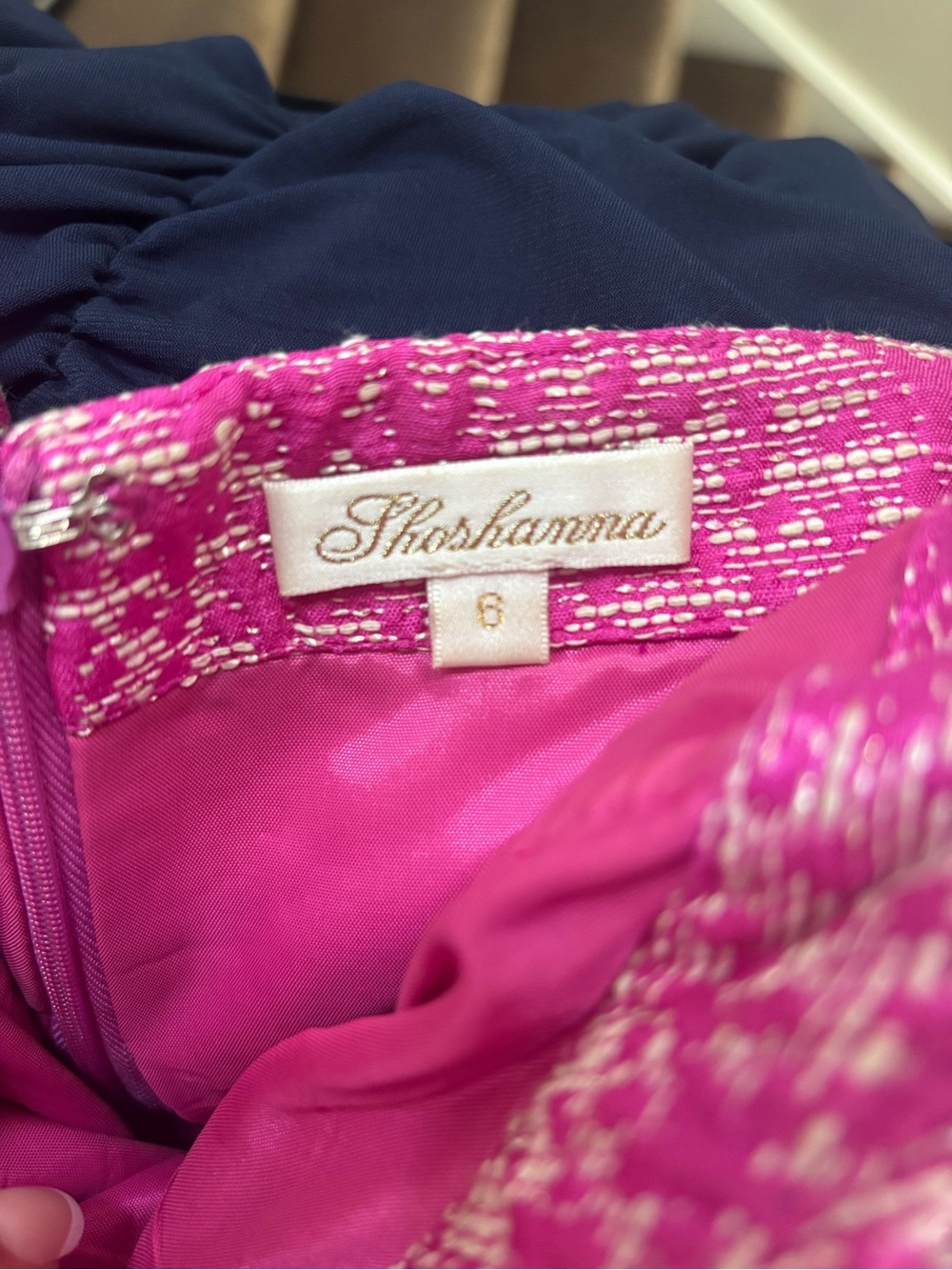 Shoshanna Strapless Pink Tweed Cocktail Dress - Picture 4 of 4